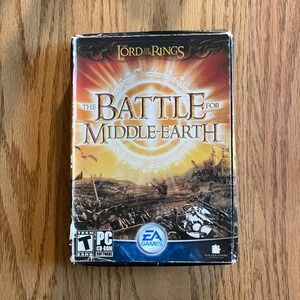 EA Games The Battle for Middle-Earth PC Game OS Black RTS 4-Disc Set